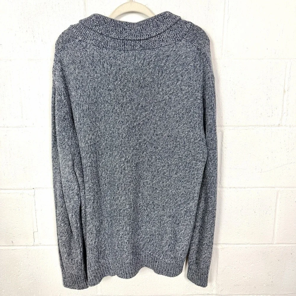 Banana Republic Men's Cardigan Sweater SZ XL Blue Shawl Collar‎ Academia Preppy
